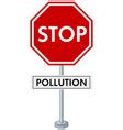 Stop Air Pollution Royalty Free Vector Image Vectorstock