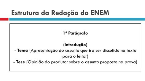 Estrutura Para Uma Redação Dissertativa Argumentativa Várias Estruturas