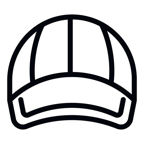 Merchandise cap icon outline vector. Hat baseball 22592827 Vector Art ...