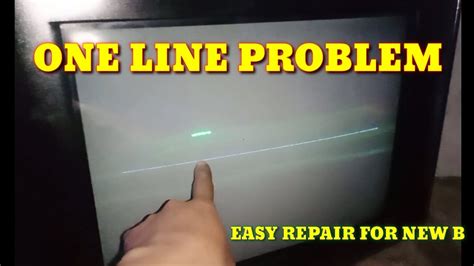 HOW TO REPAIR CRT TV 1LINE PROBLEM FOR NEW B YouTube