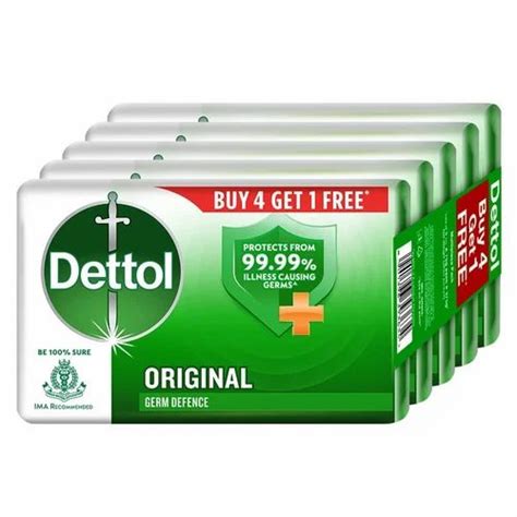 Aloe Vera Dettol Original Germ Protection Bathing Soap Packaging Size