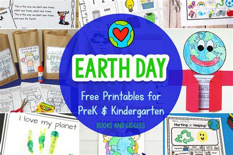 Free Printable Earth Day Activities For Preschool And Kindergarten