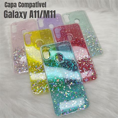 Capa Capinha De Celular Colorida Brilho Para Samsung Galaxy A M