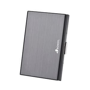 Amazon Bonsyl Rfid Slim Metal Credit Card Holder Wallet For