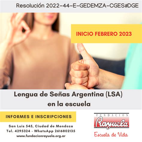 Curso Lengua De Se As Argentina En La Escuela Febrero