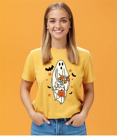 Fall Png Cute Ghost Png Halloween Spooky Babe Png Autumn Etsy