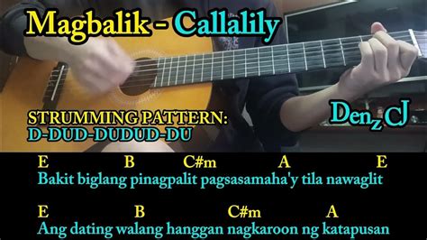 Magbalik Callalily Easy And Learn Guitar Chords Tutorial With