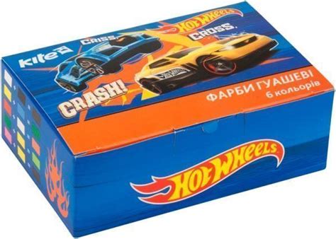 Фарба гуашева 6 кольорів по 20 мл Hot Wheels HW17 062 Hot Wheels Купити в Києві Україні