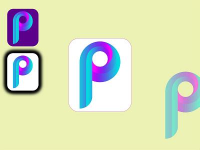 P 3D Abstract Logo designs, themes, templates and downloadable graphic ...