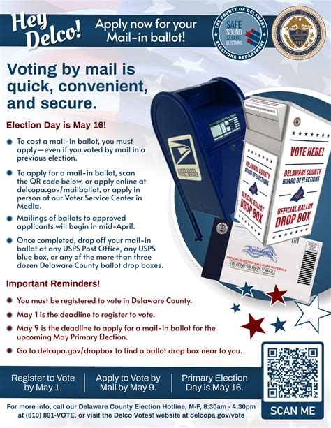 Apply Now For Your Mail In Ballot For The May 16th Election Yeadon