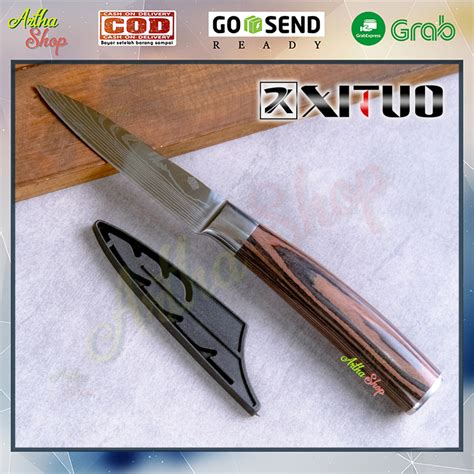 Jual Xituo Pisau Dapur Chef Damascus Pattern Inch Slicing Knife Jn