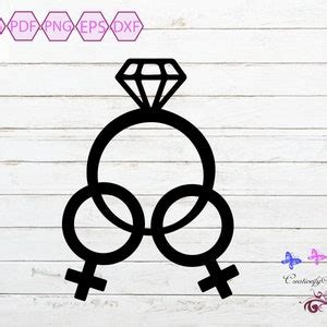 Female Same Sex Marriage SVG Lesbian Marriage Gay Relationship Gay Female Same Sex Wedding