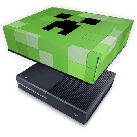 Xbox One Fat Capa Anti Poeira Creeper Minecraft Pop Arte Skins