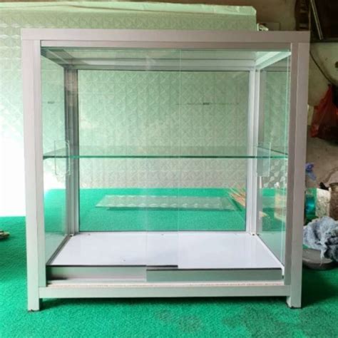 Jual Etalase Aluminium Kaca 50cm Lemari Display Makanan Minuman Jus