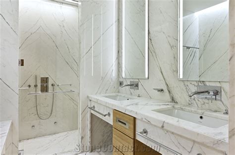 Carrara Marble Bathroom Design from United Kingdom - StoneContact.com