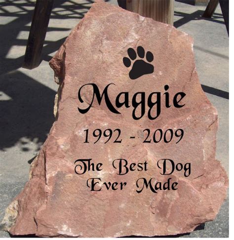 » Pet Memorial • Pet Headstones Natural Rock Designs