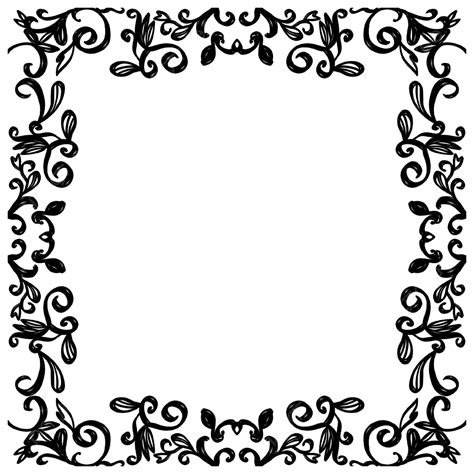 Victorian Borders And Frames Clip Art Black And White Infoupdate Org