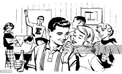 Puberty Couple High Res Illustrations Getty Images