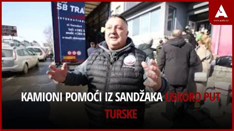 Kamioni pomoći iz Sandžaka uskoro put Turske YouTube