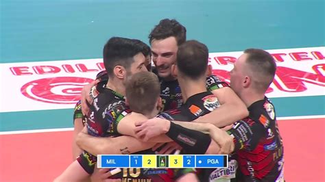 Top Plays From Sir Safety Susa Perugia Vs Allianz Milano Win Big Sports