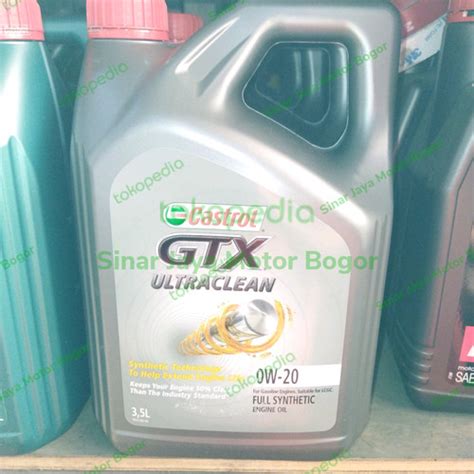 Jual Oli Mesin Castrol GTX Ultraclean 0 20 W Galon 3 5 Ltr Kota Bogor