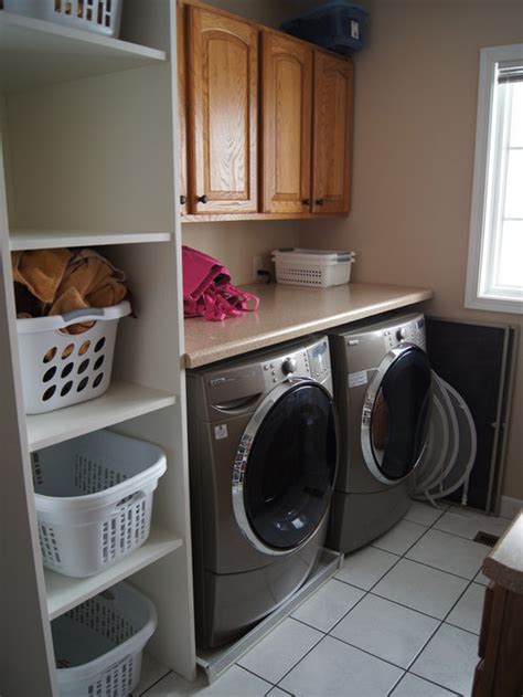 Laundry Basket Shelves | Houzz