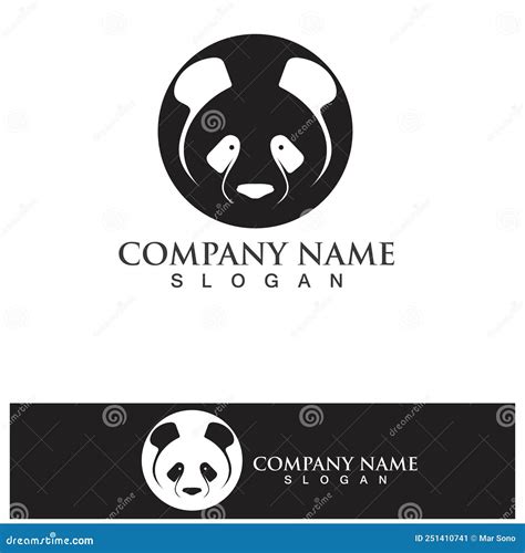 Logotipo Panda Preto E Branco Ilustração Do Vetor Ilustração De Urso