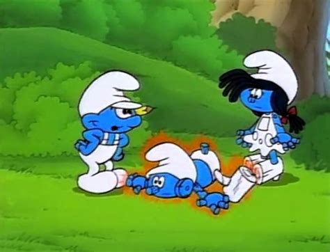 The Smurfs Clockworks Powerplayclumsy In Command Tv Episode 1988