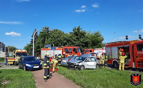 ALARM wypadek drogowy OSP Koło nad Wartą