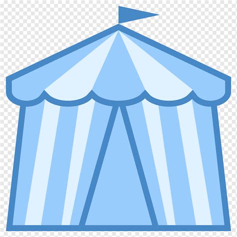 Circus Computer Icons Carpa Tent Api Unggun Bermacam Macam Biru