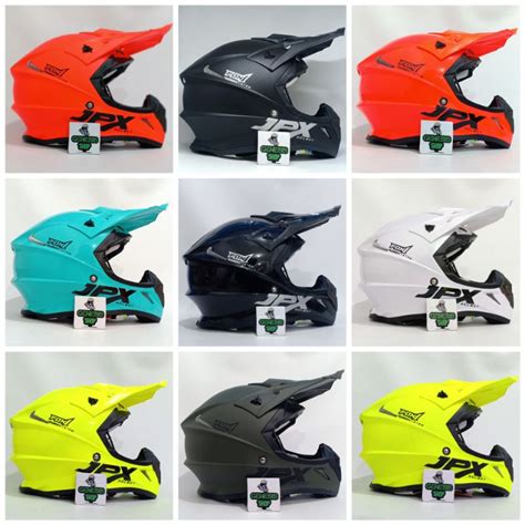 Jual Helm Jpx Full Face Helm Jpx Cross Fox Solid Polos Shopee Indonesia