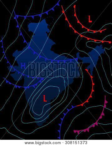 Weather Map India. Vector & Photo (Free Trial) | Bigstock