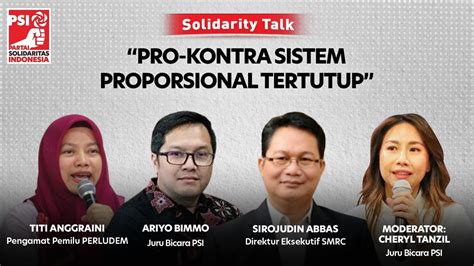 DISKUSI PUBLIK Pro Kontra Sistem Proporsional Tertutup YouTube