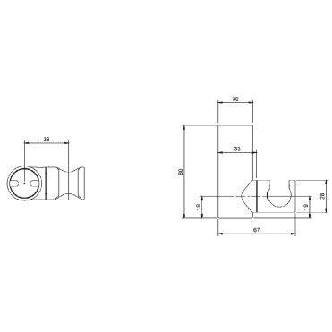 Villeroy Boch Shower Riser Rail Holders