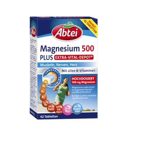 Abtei Magnesium Plus Extra Vital Depot Hier Bei Medpille De Online