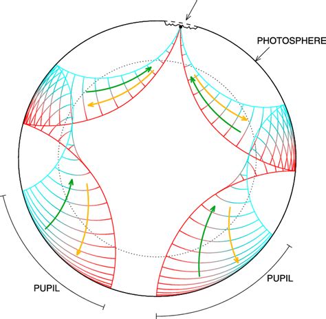 Diagram Of Wavefronts Loci Fading From Red To Turquoise And Ray Paths Download Scientific