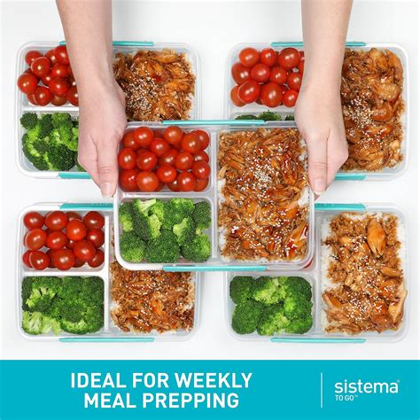 Snapklik Sistema To Go Multi Split Food Storage Container Clear