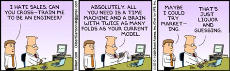 Dilbert on Engineering, Sales and Marketing | Paul Helmick