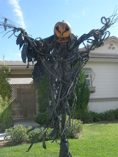 Scarecrow idea came from the movie Sleepy Hollow. I had to make my own ...