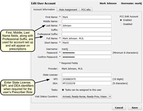 Update Npis Taxonomy Codes And Tax Ids Pcc Learn