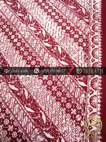 Jual Kain Batik Cap Kelengan Motif Lereng Marun Thebatik Co Id