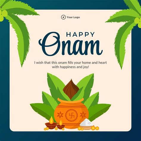 Premium Vector Happy Onam South Indian Kerala Festival Banner Design