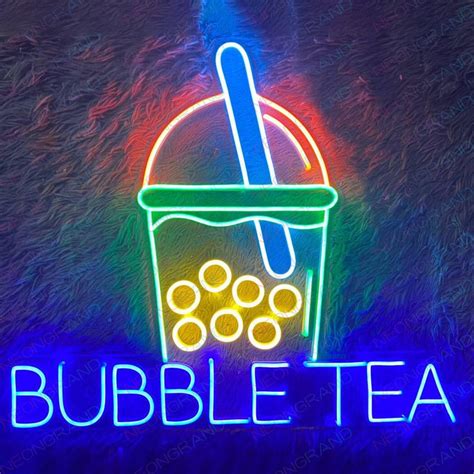 Bubble Tea Neon Sign Drink Led Light Boba Neon Sign In Neon