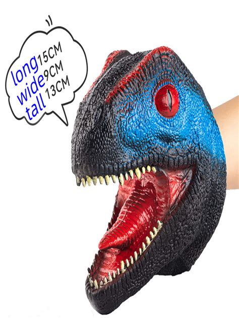 This Is A Jurassic Dinosaur Hand Puppet, Realistic T-Rex And