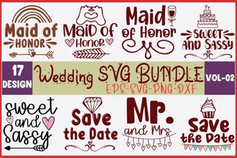 17 Wedding Svg Bundle Graphic By Thesvgfactory · Creative Fabrica