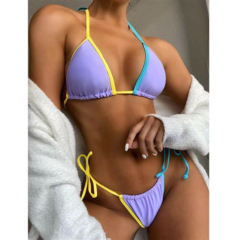 Teveq Beachwear Swimsuit Brazilian Swimwear Up Bandeau Set Bikini Women Swimwears Tankin Swim