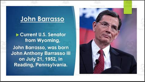 U.S. Senator John Barrasso (WY) Biography PowerPoint by Teach Simple