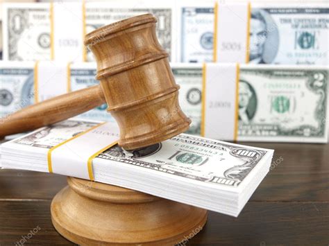 Auction gavel and dollars — Stock Photo © viperagp #5530852