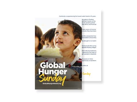 Bulletin Insert Global Hunger Relief