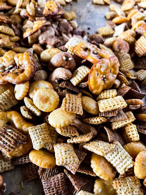 Savory Snack Mix The Best Homemade Party Mix Recipe